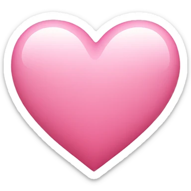 Pink heart sticker