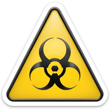 chemical weapons sign sticker