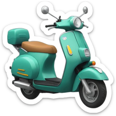 Scooter en well sticker