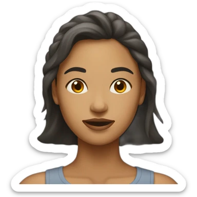 Women en voyant son corps sticker