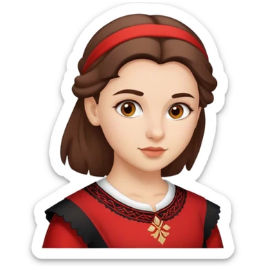 Albanian girl sticker