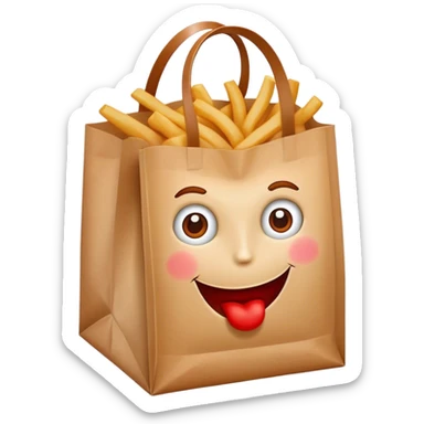 wendy’s fast food bag sticker