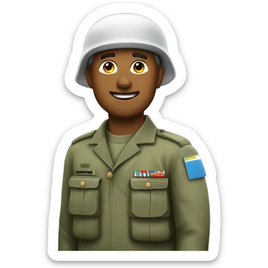 Un Militar Cayendo En Paracaidas sticker