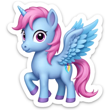 a littly pony with wings emoji sticker