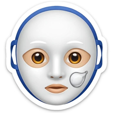 face mask sheet sticker