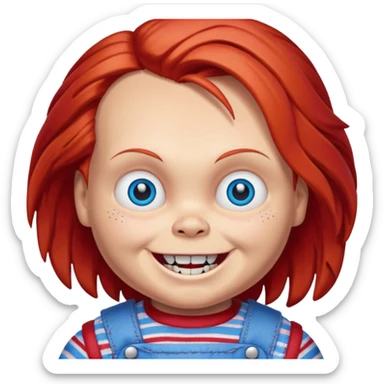 AaUn emojin de chuky sticker