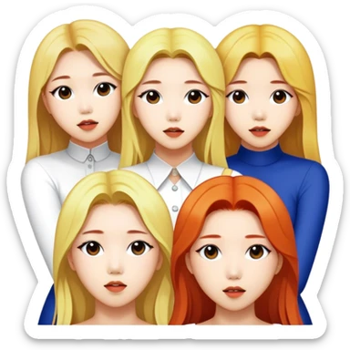 KPOP music group Mamamoo members sticker