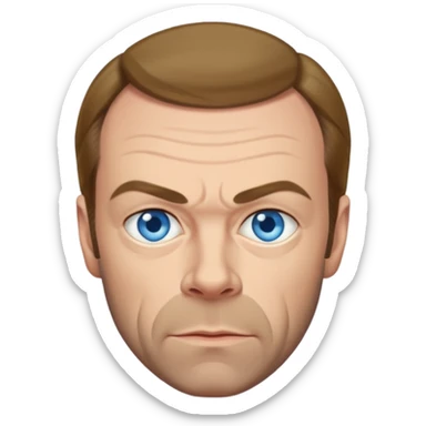 Hugo Weaving with blue eyes sticker