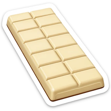 white chocolate sticker