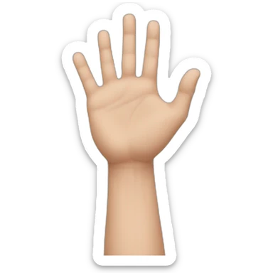 hands in square formation gripping forearms sticker