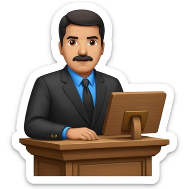 Nicolás maduro en el púlpito  sticker