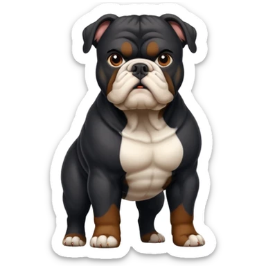 black bulldog Y3 sticker