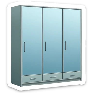 wardrobe modern closed mirror door sticker