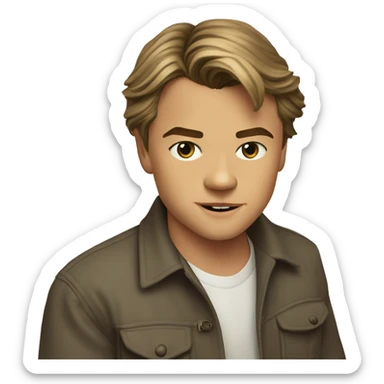 Young Leonardo dicaprio sticker