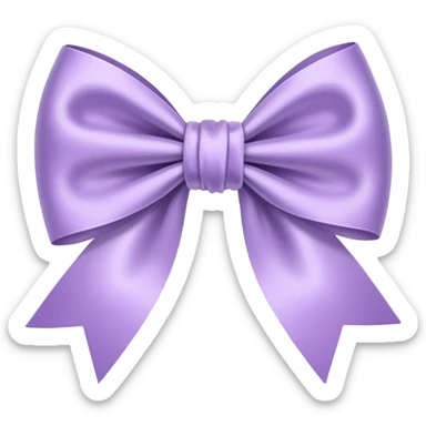 Light purple bow sticker