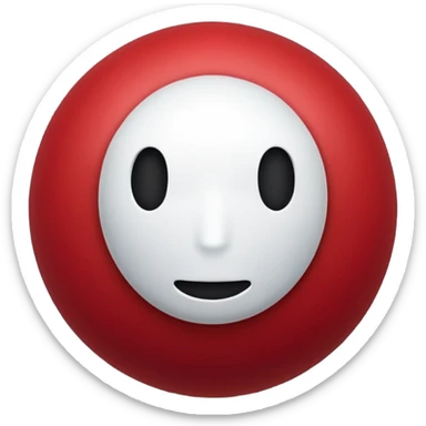 Cery dark Red point without face sticker