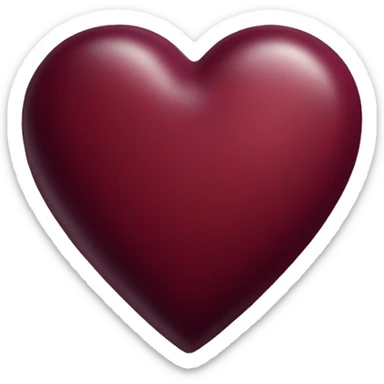 Bordeaux heart sticker