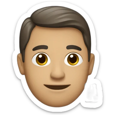 Man with an iphone in the right hand and a portugal flag in the left hand sticker