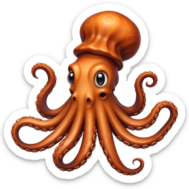 cooked octopus tentacles sticker