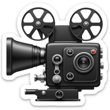 Movie camera sticker