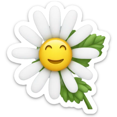 chamomile flower sticker