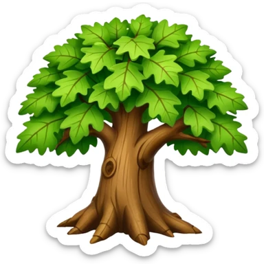 Mighty oak sticker