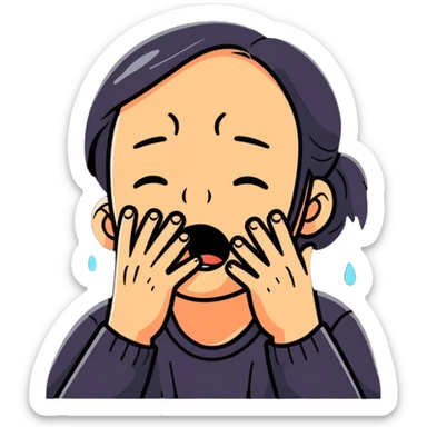 Cry sticker