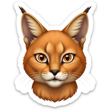 Caracal cat sticker