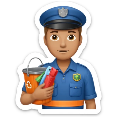 garbage man sticker