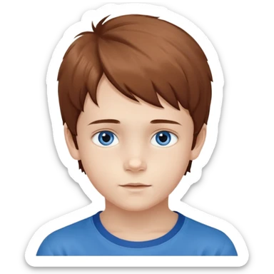 Ein junges Mädchen mit klaren, blauen Augen und langes braunen wellig-glattem Haar, hellem Teint mit sanftem Glow. Zarte, harmonische Gesichtszüge freundlicher Ausdruck. Dezente braune schwarze Brille, moderner, minimalistischer Stil. Gesamtwirkung: intelligent, feminin, natürlich schön sticker