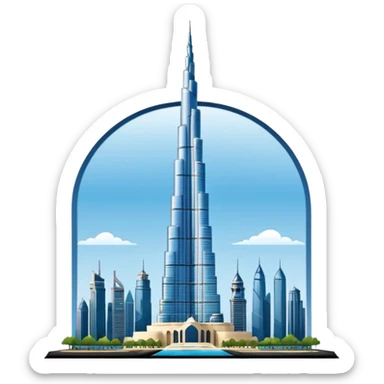 Burj khalifa sticker