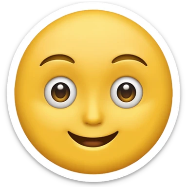 Side eye emoji, yellow enoji  sticker