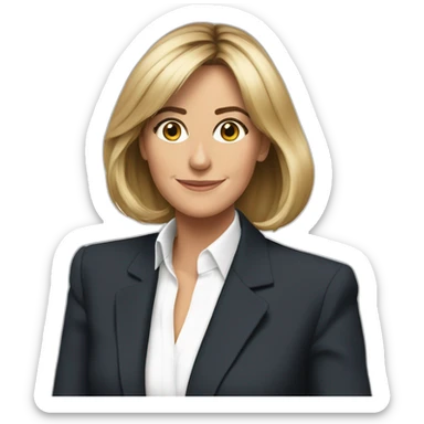 Emmanuelle Macron qui joue au uno sticker