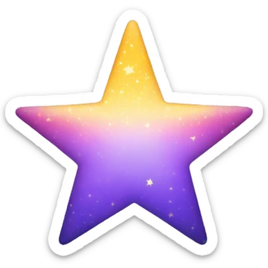 Bright star sticker