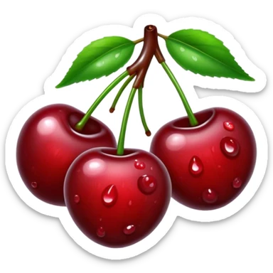 Wet cherries sticker