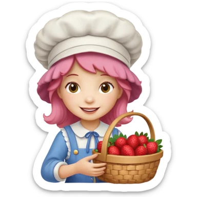 Strawberry shortcake character  sticker
