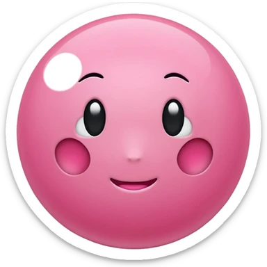 Pink ball sticker