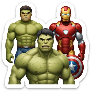 Avengers “assemble” lineup three
 sticker