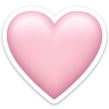 Pastel pink heart  sticker