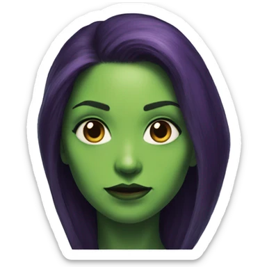 Gamora face sticker