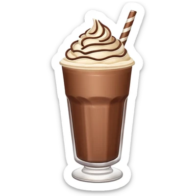 chocolate milk shake sticker