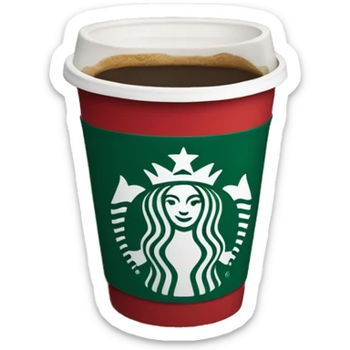 Starbucks red cup sticker