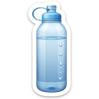 Store bought Water bottle emoji sticker