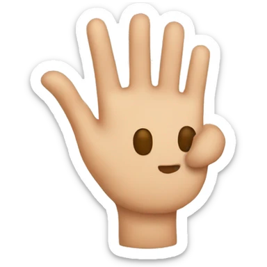 finger and tumb sticker