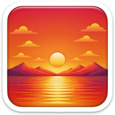 Sunset  sticker
