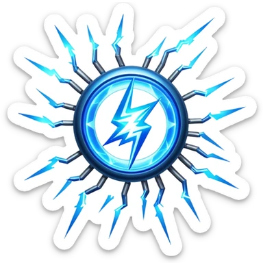 sorayama plasma core lightning sticker