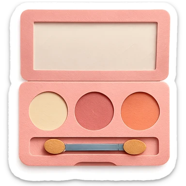 pink makeup palette sticker