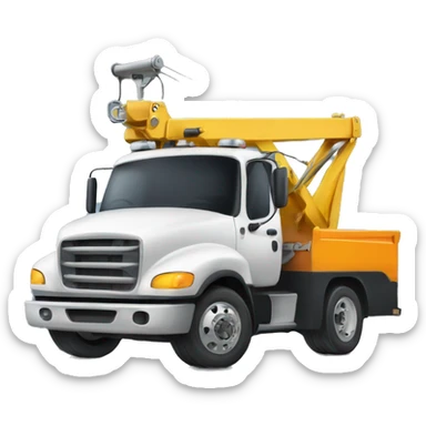 tow truck with loading space  sticker