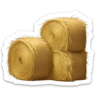 Bale of hay sticker