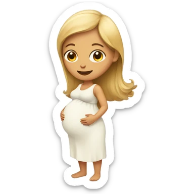 pregnant sticker